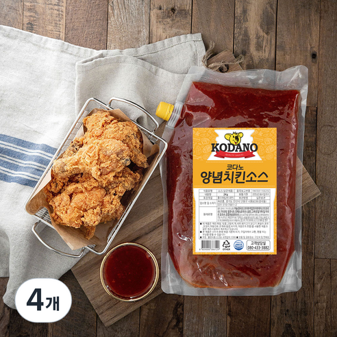 코다노 양념치킨소스, 2kg, 4개