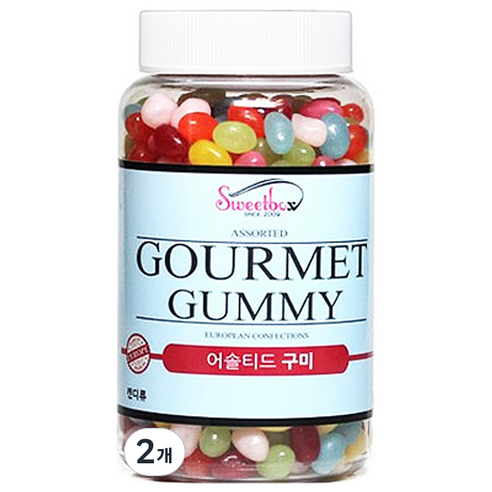 스위트박스 고메 혼합 젤리빈, 600g, 2개
