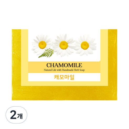 프로방스 내추럴 허브비누 캐모마일 꽃향, 100g, 2개