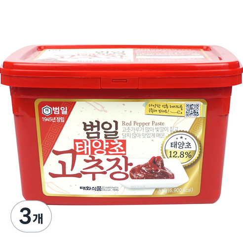 범일 고추장, 3kg, 3개