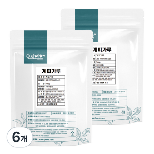 계피 분말, 300g, 6개