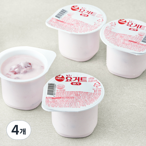 서울우유 요거트 딸기, 85g, 4개입, 4개
