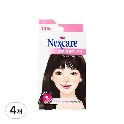 3M 넥스케어 블레미쉬 클리어 커버, 108개입, 4개