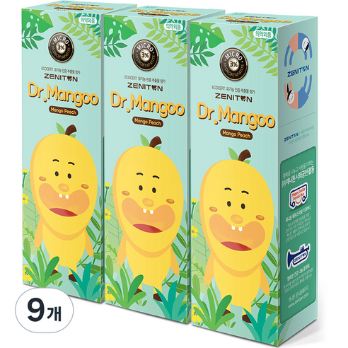 제니튼 닥터망구 초등학생용 치약, 60g, 9개