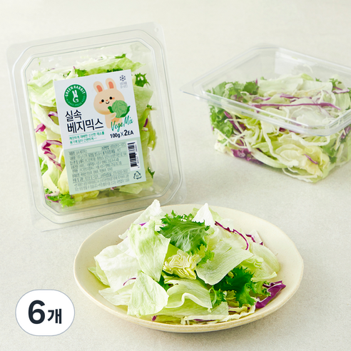 그린래빗 실속 베지믹스, 100g, 6개