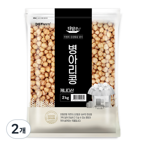 더담은 캐나다산 병아리콩, 2kg, 2개