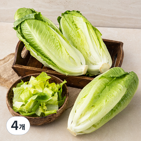 국내산 로메인, 1kg, 4개