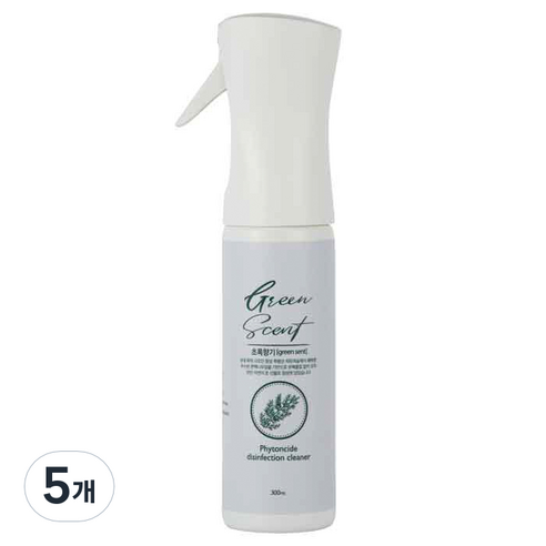 초록향기 피톤치드 살균소독수 스프레이, 300ml, 5개