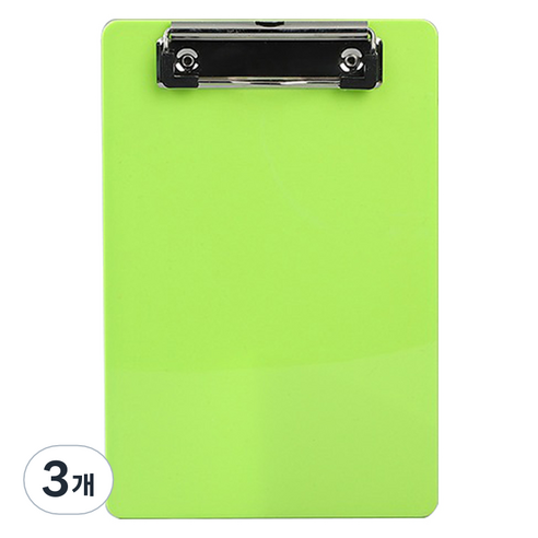 로이 카페 식당 메뉴판 클립보드, A04 green, 3개