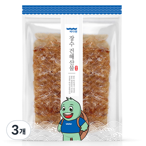 바다원 장줄 쥐포, 100g, 3개