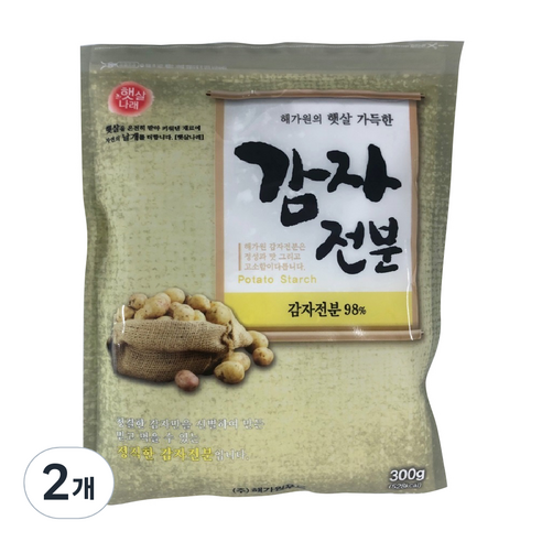 해가원 햇살나래 감자전분, 300g, 2개