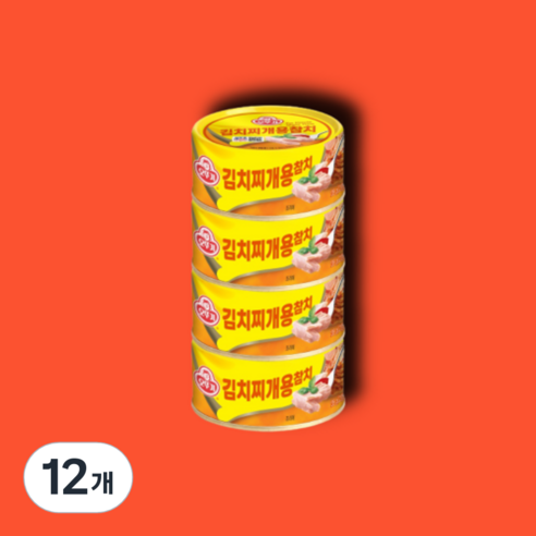오뚜기 김치찌개용 참치, 135g, 12개