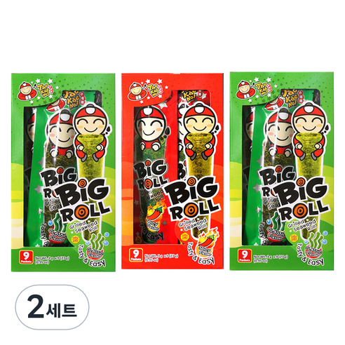 타오케노이 김스낵 빅롤 클래식 3g x 18p + 스파이시 3g x 9p, 2세트