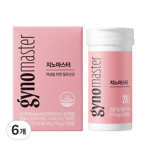 지노마스터 질유산균, 28정, 6개
