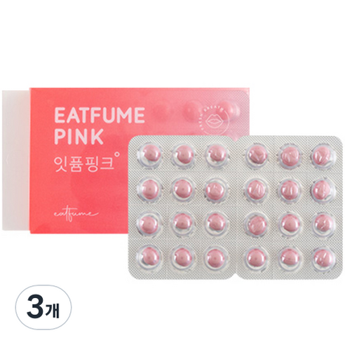 잇퓸 캔디 핑크, 3.12g, 3개