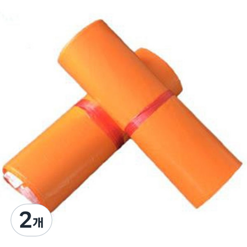 가팡 택배 비닐봉투 폴리백 오렌지 C HDPE 0.07 100p, 2개