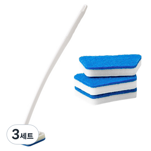 일상나눔 다용도 스펀지 롱 청소 밀대 + 전용 스펀지 3p 세트, 3세트