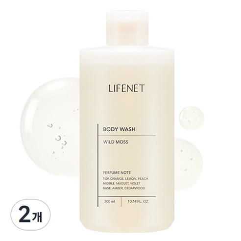 라이프넷 바디워시 와일드 모스, 300ml, 2개