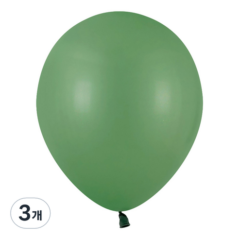 파티팡 라운드 레트로 풍선 30cm 100p, 빈 그린, 3개