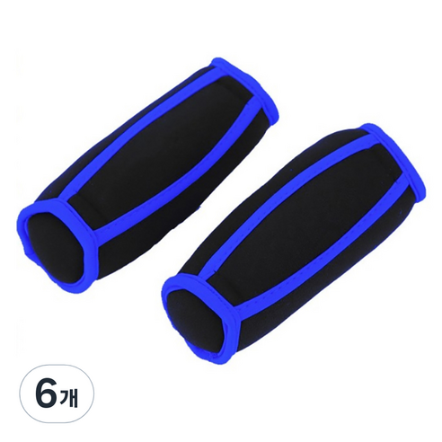 프코모 안전한 여성용 덤벨 블루, 6개, 1kg
