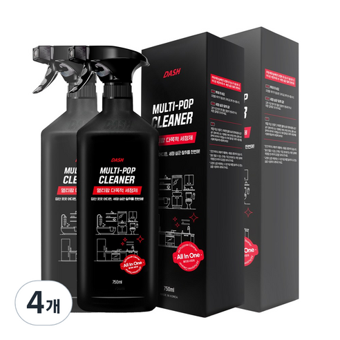 대쉬 멀티팝 다목적 세정제, 4개, 750ml
