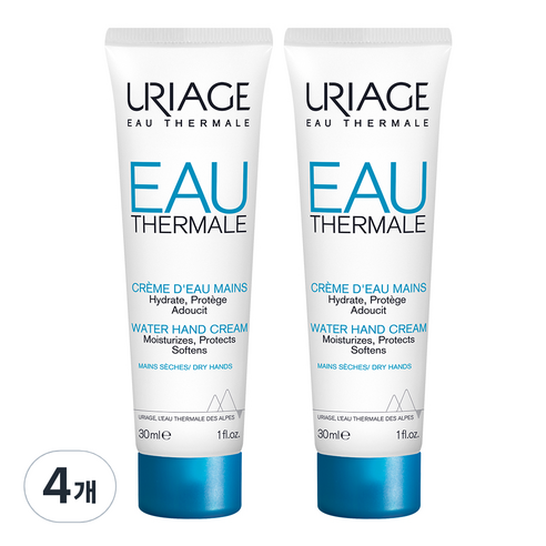 유리아쥬 워터 핸드크림, 30ml, 4개