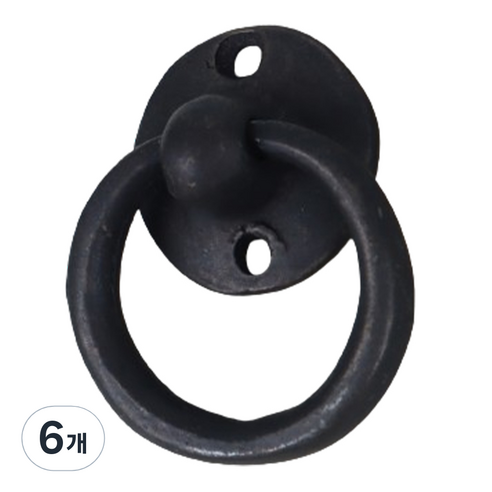올고르 황동 링고리 손잡이 엔틱 50mm, 6개