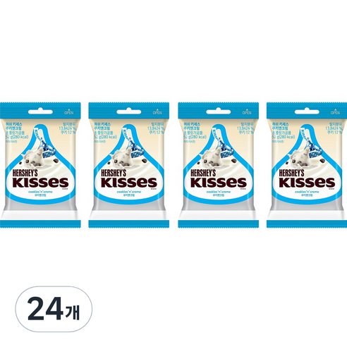 키세스 쿠키 앤 크림 초콜릿, 52g, 24개