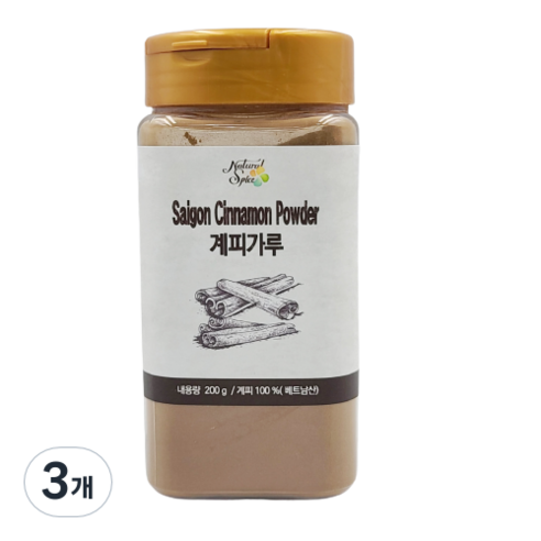 내츄럴스파이스 계피 가루, 200g, 3개