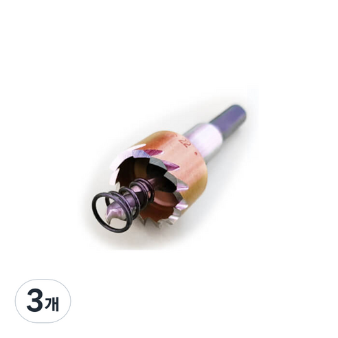 블랙불 HSS 일반홀쏘 22mm HS-N22, 3개