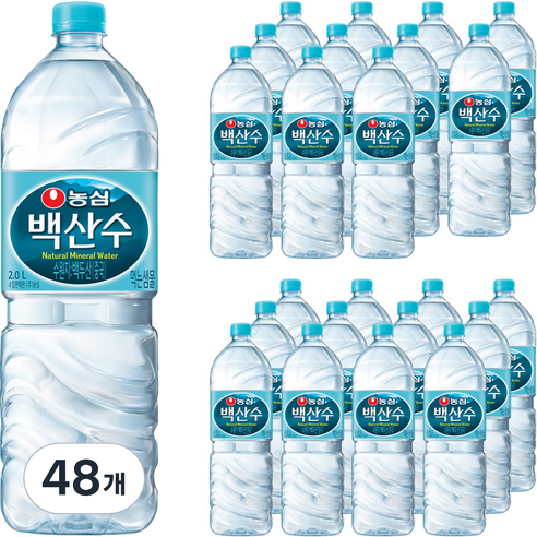 농심 백산수, 2L, 48개