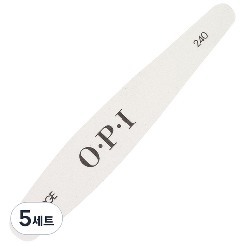 오피아이 엣지 화이트 파일240, 혼합 색상, 5세트