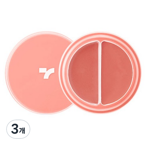토니모리 치크톤 립 앤 치크 듀오밤 4.8g, 04 베이비피치, 3개