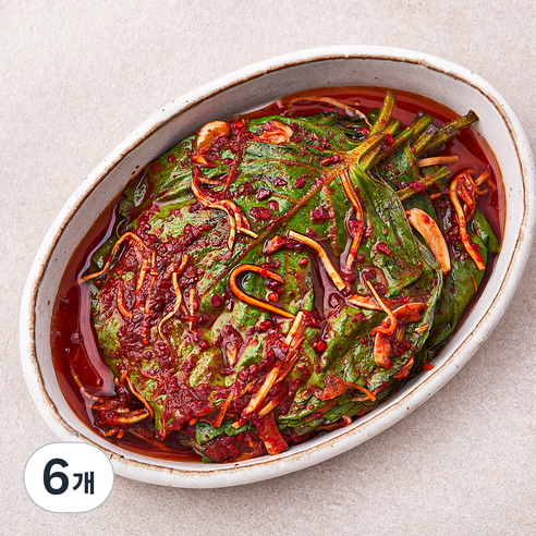 정미경키친 생깻잎무침, 150g, 6개