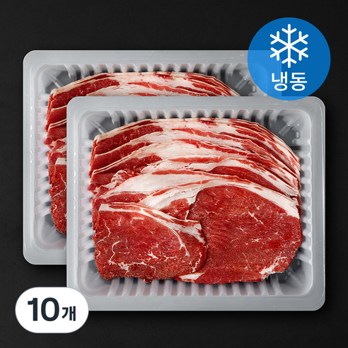 미국산 미트코리아 앞다리살 소불고기용 (냉동), 10개, 350g