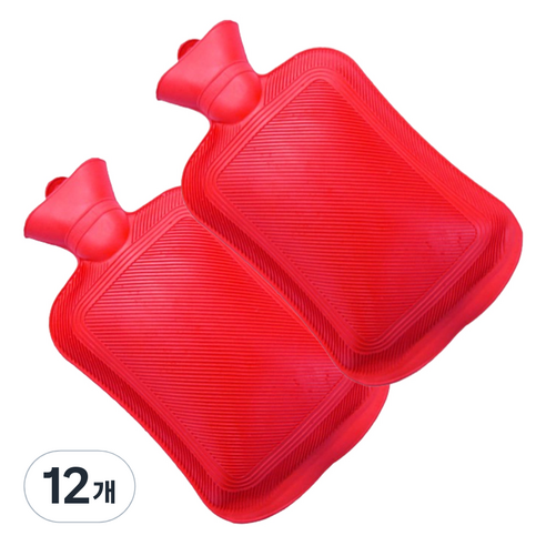 채옴 실리콘 냉온 찜질 팩 레드 1L, 12개