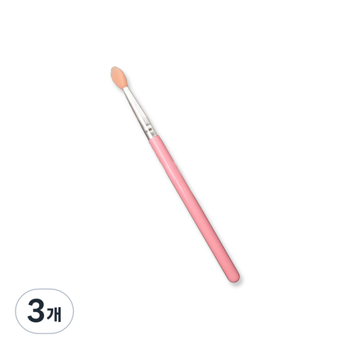 실리콘 립 앤 아이 브러쉬, 혼합색상, 3개