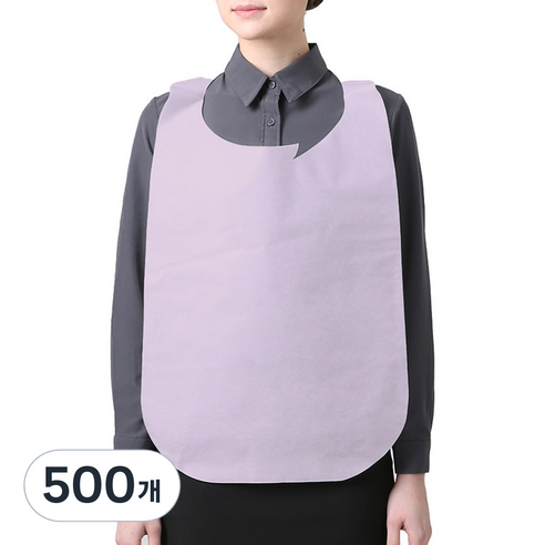 웰프런 일회용 부직포 위생 앞치마, 핑크, 500개