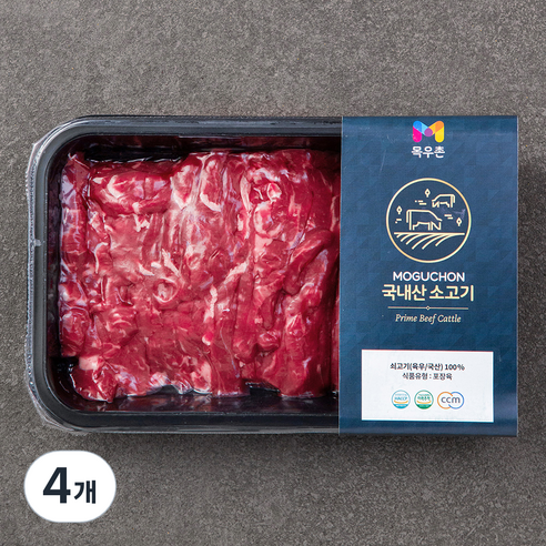 목우촌 국내산 소고기 잡채용 (냉장), 300g, 4개