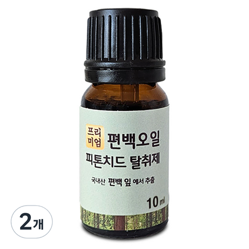 프리미엄 편백오일 피톤치드 탈취제, 10ml, 2개