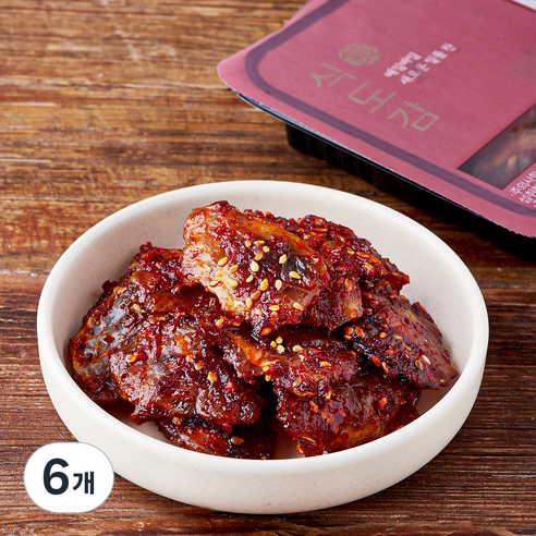 바다원 식도감 동전쥐포조림, 100g, 6개