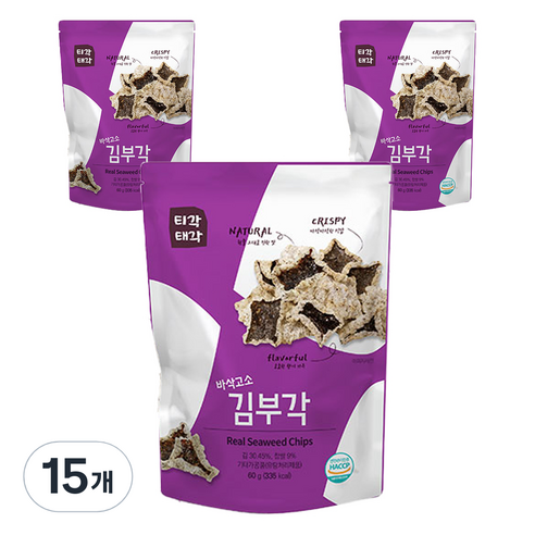 티각태각 속초 바삭고소 김부각, 60g, 15개