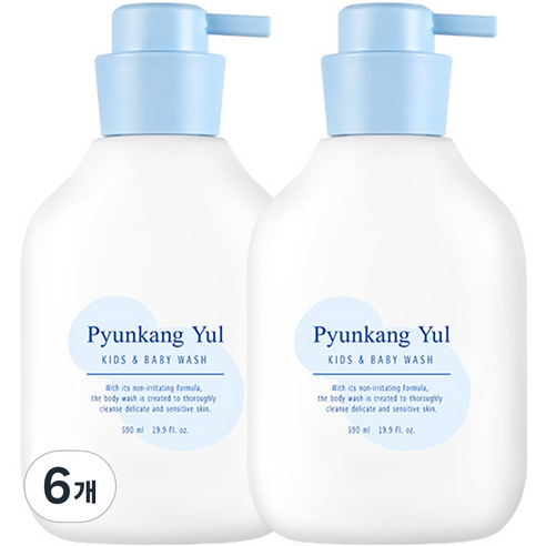 편강율 키즈앤베이비 워시 스위트 오렌지, 6개, 590ml
