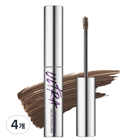 미샤 울트라 파워프루프 브로우 카라 4g, 다크 브라운, 4개