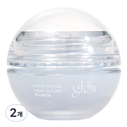 글로우 피치 펩타이드 립밤 아이스블루, 8g, 2개
