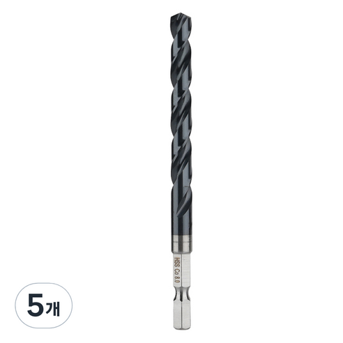 이엑스파워 이지 코발트 육각 드릴 M 8 EKD-80H, 5개