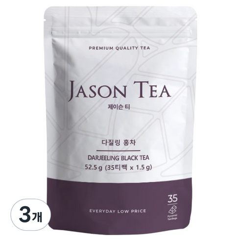 제이슨티 다질링 홍차, 3개, 35개입, 1.5g
