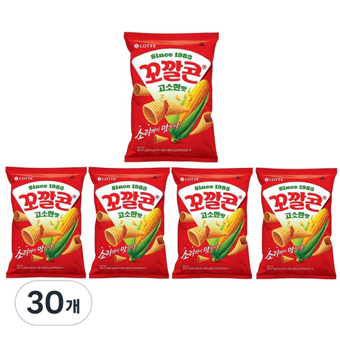 꼬깔콘 고소한 맛 옥수수스낵, 30개, 67g