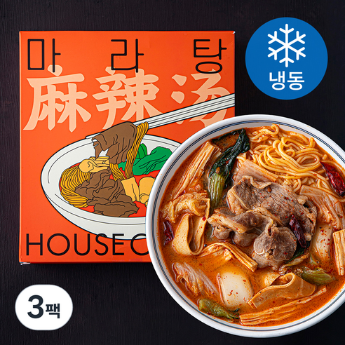 하우스오브델리 본토 1인분 진한맛 마라탕 (냉동), 470g, 3팩