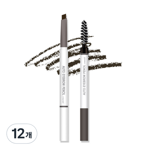 에네스티 오토 듀얼 펜슬 아이브로우 0.18g, 04 회갈색, 12개